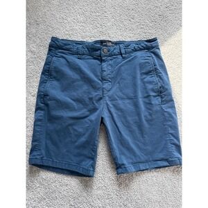 Mavi‎ Mens Shorts Blue 32 Stretch Cotton Chino Simon Flat Front Made In Turkey